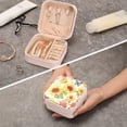 thumbnail image 7 of Coolnut Travel Small Jewelry Case Beautiful Sunflowers Jewelry Organizer Jewelry Box Birthday Gifts Women Mom Friends Female Sister Bridesmaid Girl Gifts Idea123 Women Gifts, 7 of 7