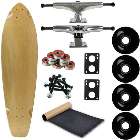 Moose Longboard Complet 9.75 Pouces x 36.75 Pouces Kicktail Naturel