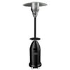 Patio Heater 87" Tall Tapered Outdoor Patio Heater- Black Powder Coated Finish with table HLDS01-TMT