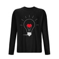 thumbnail image 3 of Styesk Chemises pour Hommes Sports Entraînement Physique Pyjamas Imprimés à la Maison T-shirt Manches Longues Col Rond, 3 of 3