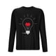 thumbnail image 3 of Blusas y camisas de manga larga con cuello redondo para hombre, deportivas, fitness, hogar, pijamas estampados, camiseta de manga larga con cuello redondo, blusa de poliéster para hombre, 3 of 3
