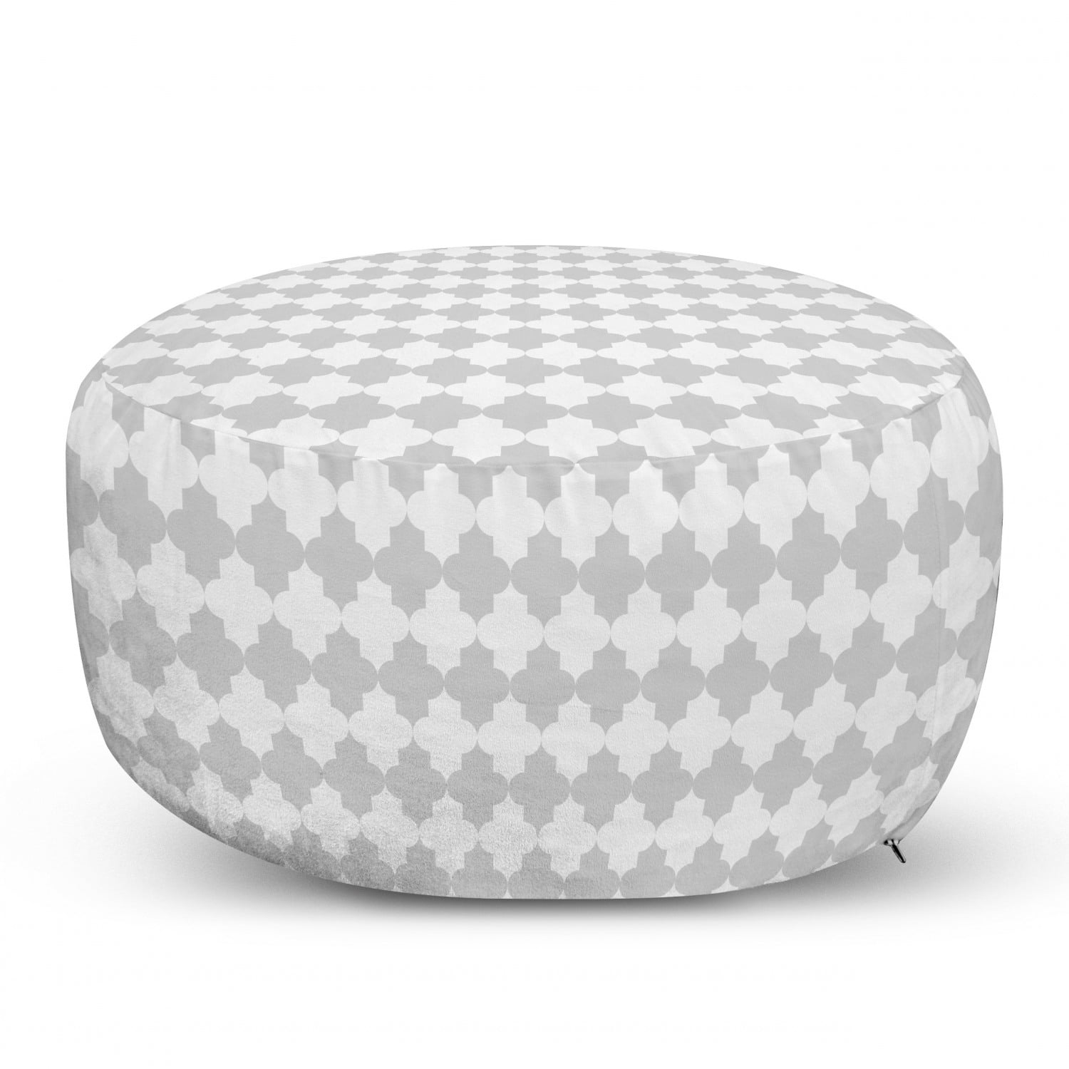 Snowflakes in Various Details and Designs Pastel Toned Repetition Under Desk Foot Stool for Living Room Office Ottoman with Cover Pale Pink and Dark Cocoa Ambesonne Winter Rectangle Pouf 25 