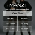 thumbnail image 7 of Manzi Faux Thigh High Fishnet Stockings for Women Opaque Pantyhose Mock Suspender Tights, 7 of 7