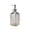 Clear 【Corrugated Hand Sanitizer Bottle *1】, variant on Liquid Soap Dispenser Glass Soap Bottle Press Type Pump in Wave Pattern Design for Shampoo and Shower Gel Easy Refill and Drip-Free Dispensing for Bathroom Vanity and Guest Washroom Topliu