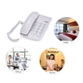 thumbnail image 7 of Portable Corded Telephone Phone Pause/ Redial/ Flash/ Mute Mechanical Lock Wall Mountable Base Handset for House Home Call Center Office Company Hotel, 7 of 7