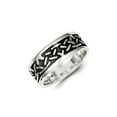 thumbnail image 1 of Solid 925 Sterling Silver Men's Design Ring Band Size 11, 1 of 3