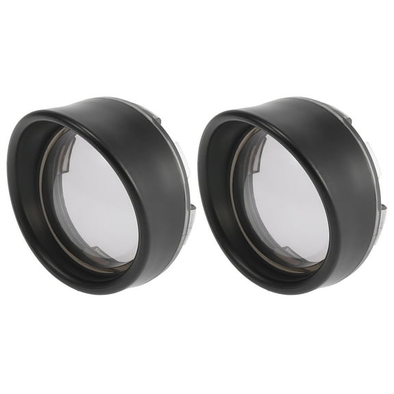 2pcs Black Gray Motorcycle Turn Signals Covers Light Lens Cover for Harley-Davidson Touring Sportster Dyna