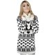 thumbnail image 1 of Abrigo Gibobby Vestido Largo de Punto con Bloque de Color y Falda Envuelta en Suéter Negro M, 1 of 5