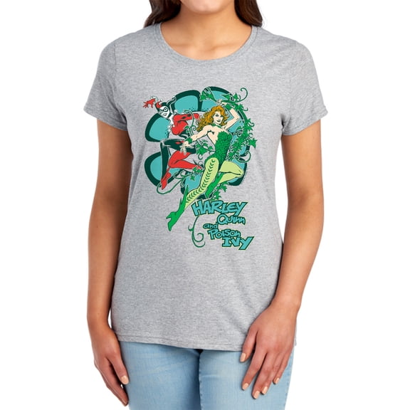 DC Harley and Ivy Women's T Shirt, Athletic Heather, Medium