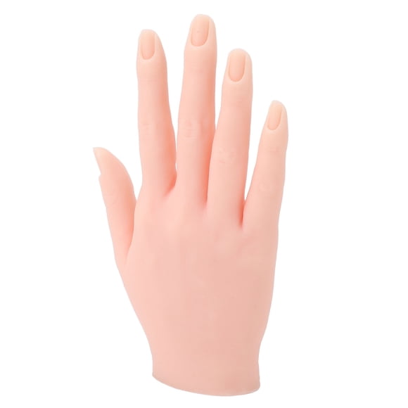 Mano de atrenamiento de Unas, Silicona versátil fácil de Limpiar la Práctica de Arte de Unas Confiable flexible Mano para el Uso del Salón de Casas
