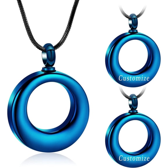 Stainless Steel Circle of Life Eternity Memorial Urn Necklace Always with me Cremation Jewelry Pendant Necklaces for ashes