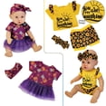 thumbnail image 3 of Windolls 10 Sets 14-16 Inch Baby Doll Clothes Dress Outfits Headbands Accessories fits New Born 43cm Baby Doll, 15 inch Baby Doll, 18 Inch Doll, 3 of 5