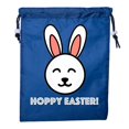 thumbnail image 2 of Mini Easter Basket Bags, Bulk Drawstring Cinch Sacks, Mini Easter Bunny Bags - Hoppy Easter, 2 of 2