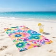 thumbnail image 4 of Bcylexb Colorful Floral Beach Towels, 20"x 40" Soft Absorbent Quick Dry Lightweight Summer Towels for Swimming Pool Beach Shore, 4 of 6