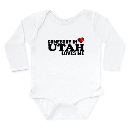 

CafePress - Somebody In Utah Loves Me Body Suit - Long Sleeve Infant Bodysuit