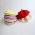 thumbnail image 4 of Gorro de lana de punto para niña, estilo occidental, color liso, estilo dulce Bailey, a la moda, para niños, 4 of 6