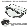 thumbnail image 4 of Uxcell S Size Clear Toiletry Bag Makeup Cosmetic Pouch with Zipper, Black 3 Pack, 4 of 6