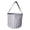 GRAY TWIST, variant on 101 BEACH Fun Print Easter Basket Bucket Tote Bag Polyester Canvas Black Twist