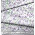 thumbnail image 3 of Soimoi Poly Georgette Fabric Leaves & Wild Flower Floral Printed Craft Fabric by The Yard 42 Inch Wide, 3 of 3