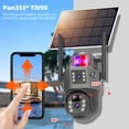 thumbnail image 4 of Solar Security Camera Outdoor,Kepeak 6MP Solar/Battery Powered Camera for Home Security, Pan/Tilt 2.4Ghz WiFi Camera with PIR, 2-Way Audio, Color Night Vision,Black, 4 of 13
