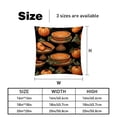 thumbnail image 5 of Thanksgiving Pumpkin Pie Covers Throw Pillow Set - 2 Pack Throw Pillow Inserts Included - Unique Patterns - 16x16, 18x18, 20x20 Inches for Home Decor - Throw Pillow - Decorative Pillows, 5 of 6