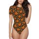 thumbnail image 1 of Balery Quirky Corn Pumpkin Body de cuello redondo de manga corta para mujer Tops de manga corta Tops básicos-Small, 1 of 7