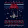thumbnail image 2 of Men's Star Wars: A New Hope Ugly Christmas Sweater Red Five Pull Over Hoodie, 2 of 4