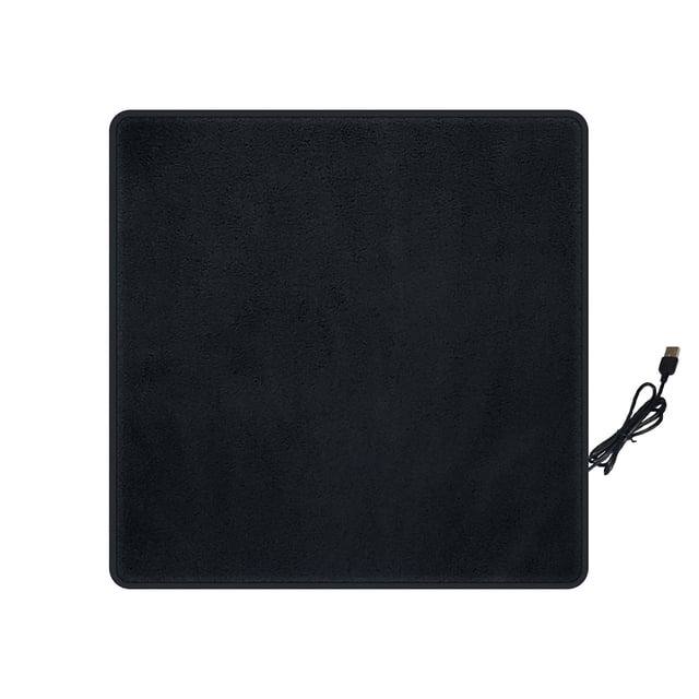 15X15X1.2 Inch Usb Heated Seat Cushion for Office Chair, Graphene Fast Heating Pad with 3 Temp Levels, Portable Super Soft Velvet, Splash-Proof Non-Slip Base, 1* Heated Seat Cushion