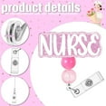 thumbnail image 5 of Badge Reels Retractable Name Card Holder Glittering Badge Holder Nurse Badges Cards Gift for Doctor, 5 of 8