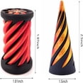 thumbnail image 2 of Bamboohart Impossible Pyramid Passthrough Sculpture  3D Printed Spiral Cone Toy  Anxiety Stress Relief Toy  3D Printed Fidget Toys  Smoothly Spining Pyramid, 2 of 6