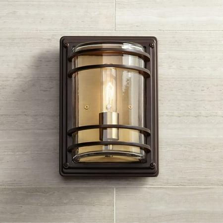 John Timberland Habitat 11 High Bronze And Warm Brass Outdoor Wall John Timberland Habitat 11 High Bronze And Warm Brass Outdoor Wall Light Com
