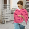 thumbnail image 4 of Haiem Leopard Print Baby Nursing Cover & Nursing Poncho - Multi Use Cover for Baby Car Seat Canopy, Stroller Cover, 360°Full Privacy Breastfeeding Coverage, 4 of 9