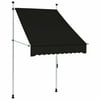 Tomshine Manual Retractable Awning 39.4" Anthracite