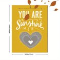 thumbnail image 3 of Sunshine Heart Typography Canvas Wall Art 15.75x11.81 Inches, 3 of 8