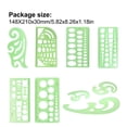 thumbnail image 2 of serony 1 Set Circle Stencil Plastic High-quality Convenient Use Eye-catching Templates for Drafting Exquisite Appearance Long Lifespan Type 6, 2 of 7