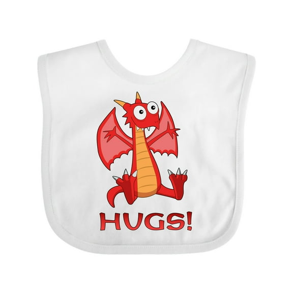 Inktastic Dragon Hugs Boys or Girls Baby Bib