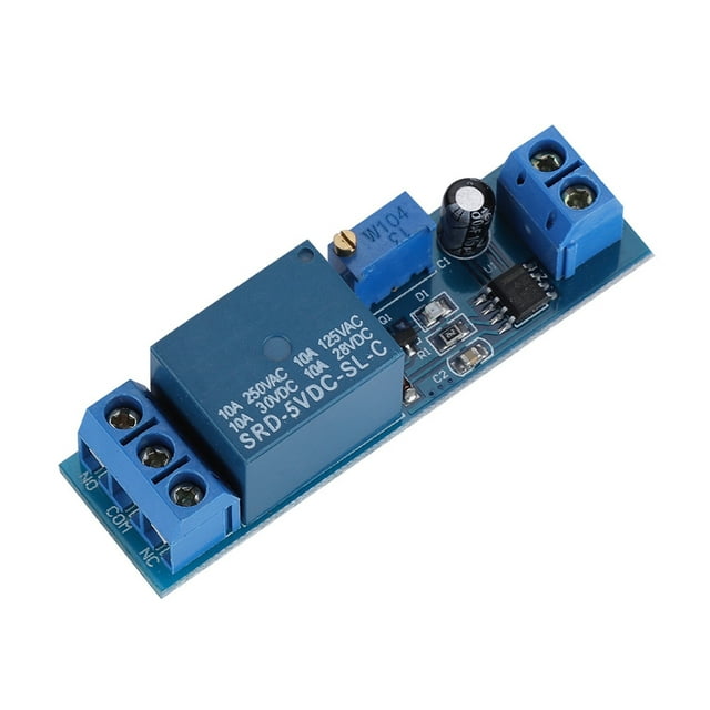 2do Set NE555 Módulo De Relé Módulo De Retardo De Tiempo Módulo De Relé Retardo De Conmutación 0-10s Ajustable Con Indicación LED Para Dispositivos AC 220V/10A
