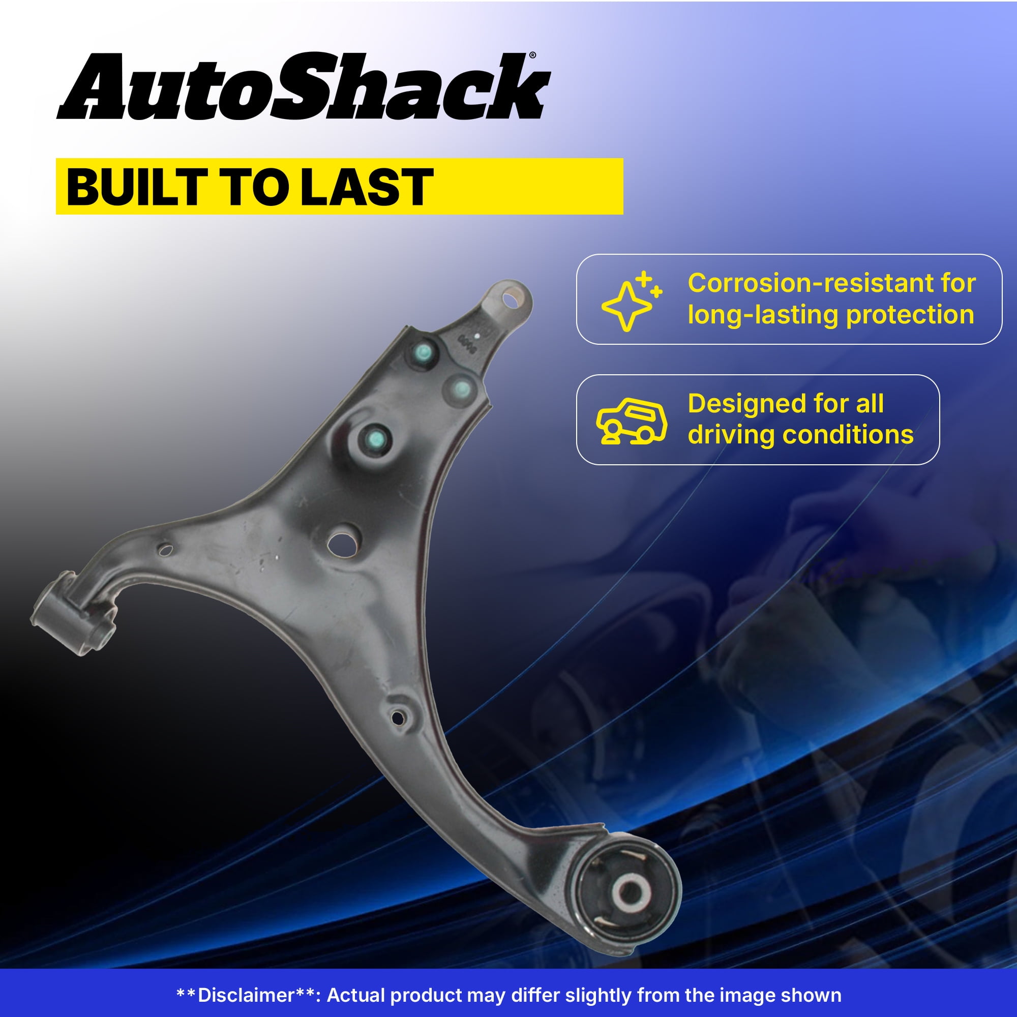 AutoShack Front Left Upper Control Arm and Ball Joint with Bushings for Honda & Acura, Accord 2008-2012 TL 2009-2014 TSX 2009-2014, AWD FWD L4 2.4L V6 3.5L 3.7L