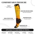 thumbnail image 3 of Lsque Flower Bush Sunflower Pattern Sport Compression Socks for Men & Women 15-20 mmHg Knee High Nurse Pregnant Running Medical and Travel Athletic, 3 of 6