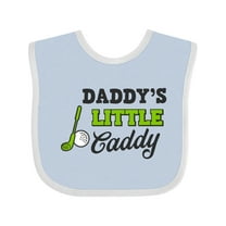Inktastic Daddy's Little Caddy with Golf Club and Ball Boys or Girls Baby Bib