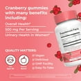 thumbnail image 4 of MaryRuth's Cranberry and Mannose Gummies 500mg Cranberry Extract Urinary Health Vegan 60 Count, 4 of 10