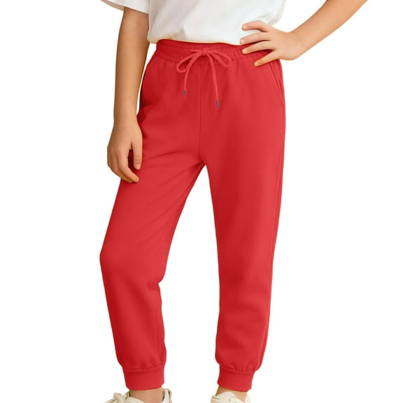 Gaexia Boys Jogger Pants For Kids And Big Youth Autumn Winter Sweatpants With Pockets Soft Warm Cozy Stretchy Casual Athletic Sportswear Trousers Comfortable Everyday