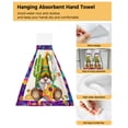 thumbnail image 4 of Accessories Bathroom Tools Kitchen Cloth Absorbent Hanging Dishcloths Wipe Towel Hand Plant Flower Leaves Branches Lotus Snow, 4 of 7
