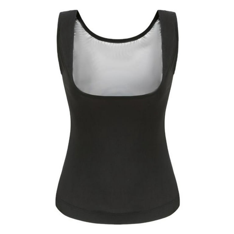 Fesfesfes Women Sports Sweat Shapewear Tops Low Cut Chest Support Shapewear  Abdomen Body Shaper Vest Tops Gifts for Her Sale 