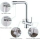 thumbnail image 4 of Experimente la fusión de estilo y funcionalidad, grifo de cocina de construcción de acero inoxidable con rociador desplegable, flujo de agua de 3 vías para agua caliente, fría y fresca filtrada en, 4 of 5