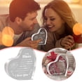 thumbnail image 3 of Heart Shaped Acrylic Keepsake 3.9x3.9 Inch Table Decor Block Gift for Mom Birthday Mother's Day Valentines Day Christmas and Sentimental Home Tabletop Desk Decor and Display, 3 of 7