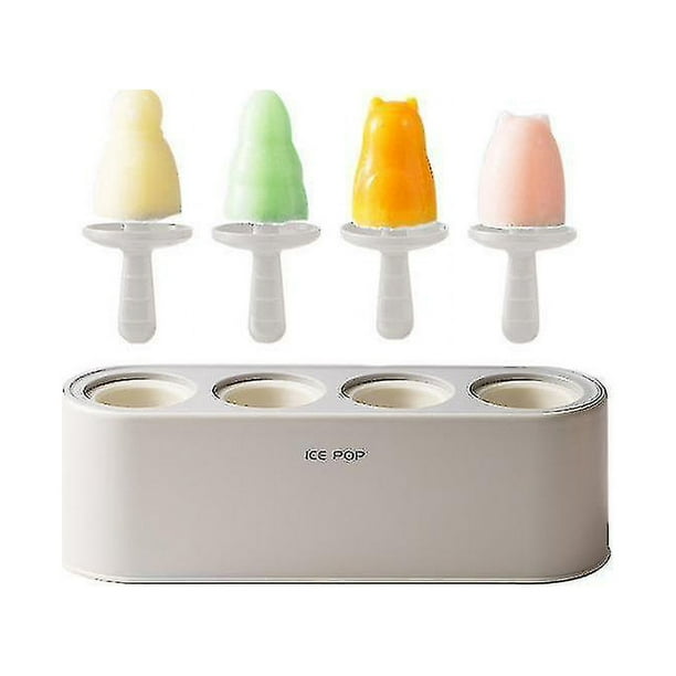 white Caja de paletas, molde para helado, molde para postres con palo