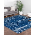thumbnail image 3 of Rugs.com Lennon Collection Rug – 10 Ft Square Navy Blue Medium Rug Perfect For Living Rooms, Kitchens, Entryways, 3 of 9