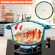thumbnail image 4 of Juego de utensilios de cocina de hierro fundido esmaltado antiadherente QuliMetal, 7 ollas y sartenes con tapa, sartén, cacerola, horno holandés saludable para hornear pan de masa madre, apto para hor, 4 of 5