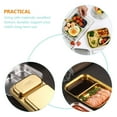 thumbnail image 3 of MERRYHAPY Golden Stainless Steel Snack Dish and Dessert Serving Tray for Household Food Presentation, 3 of 8